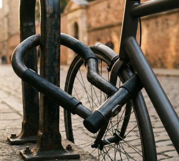 Antivol en U haute sécurité protégeant un vélo contre le vol