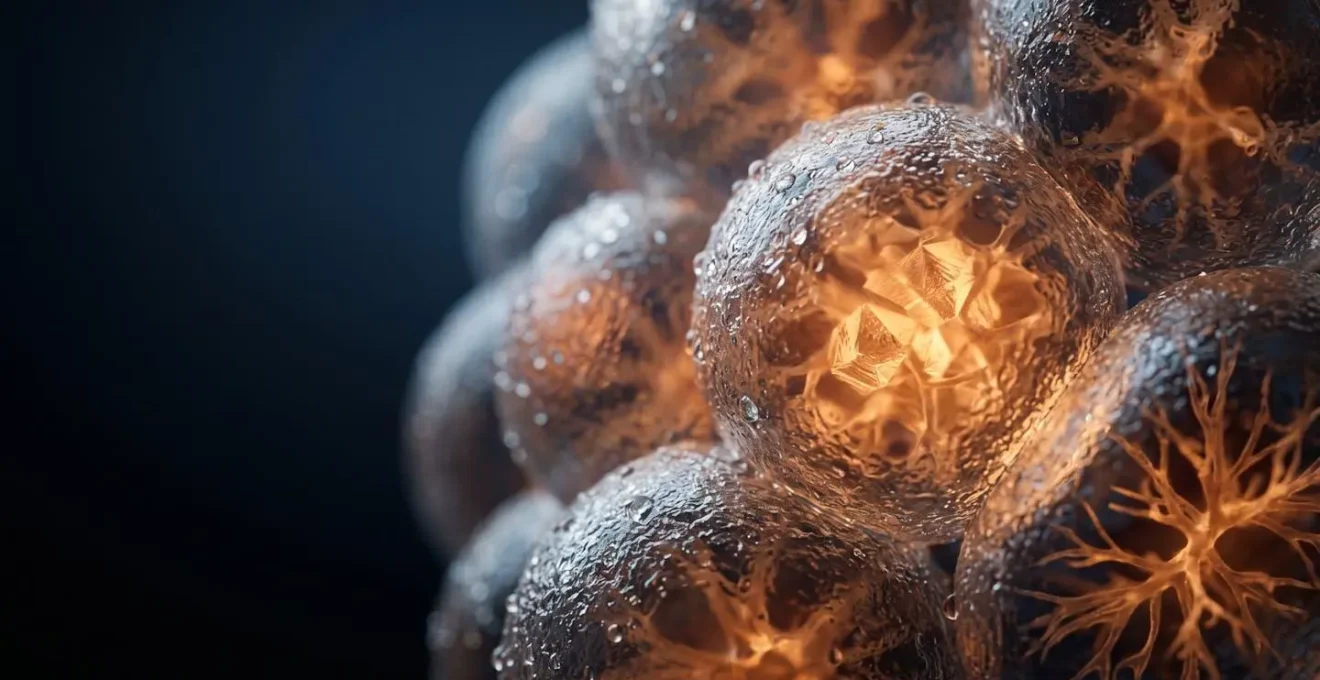 Représentation symbolique de l'énergie cellulaire évoquant les adaptations mitochondriales